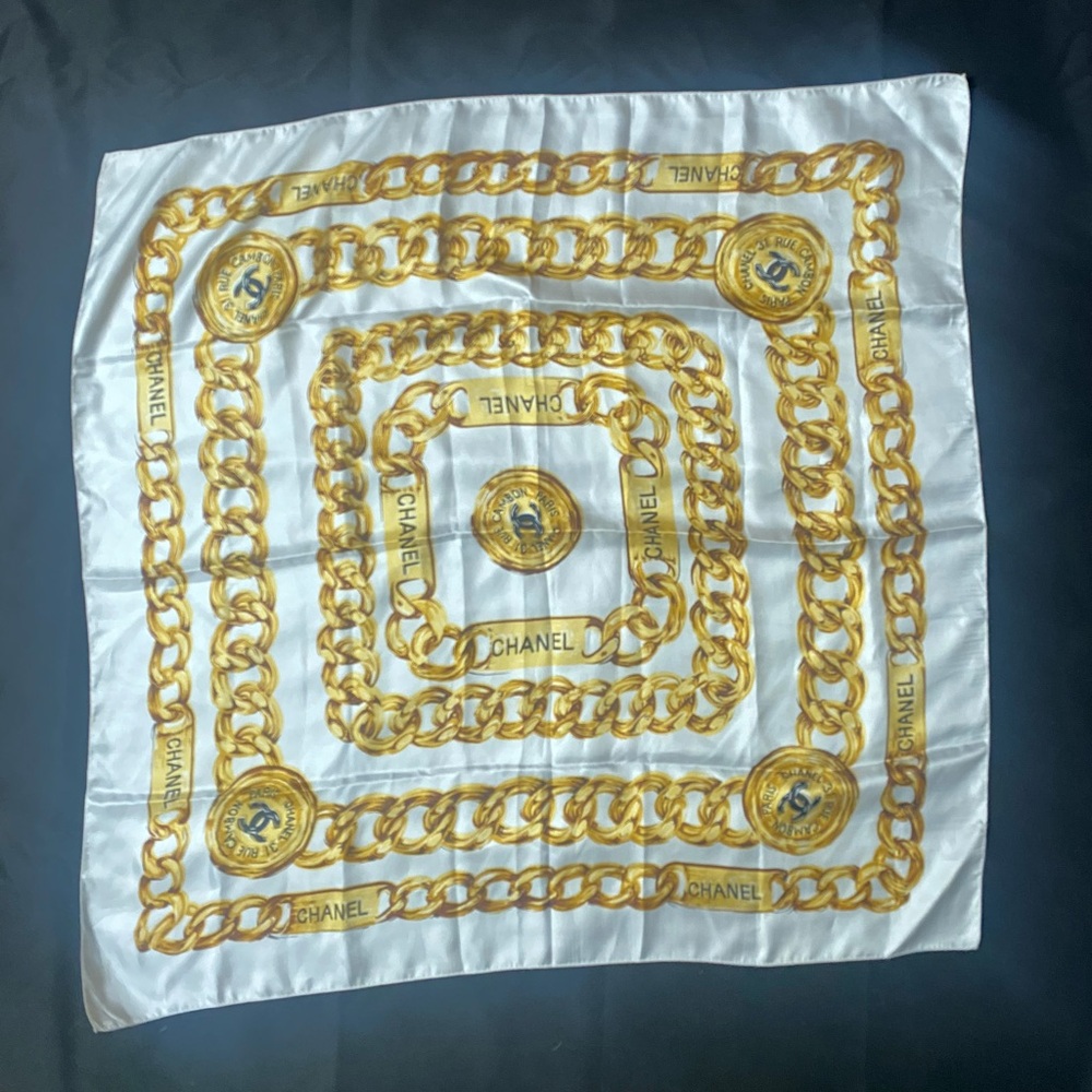 Vintage Chanel Silk Scarf